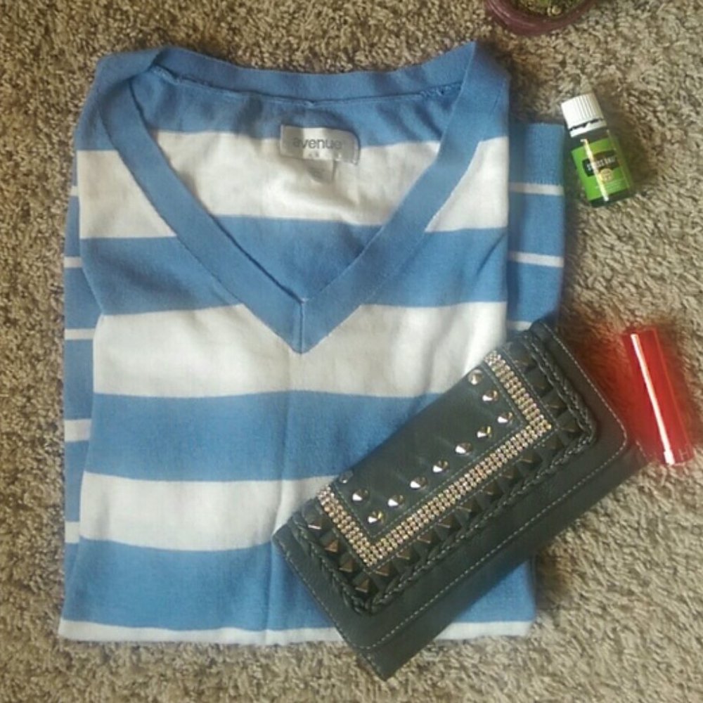 PLUS Size Blue Sweater - Avenue 18/20